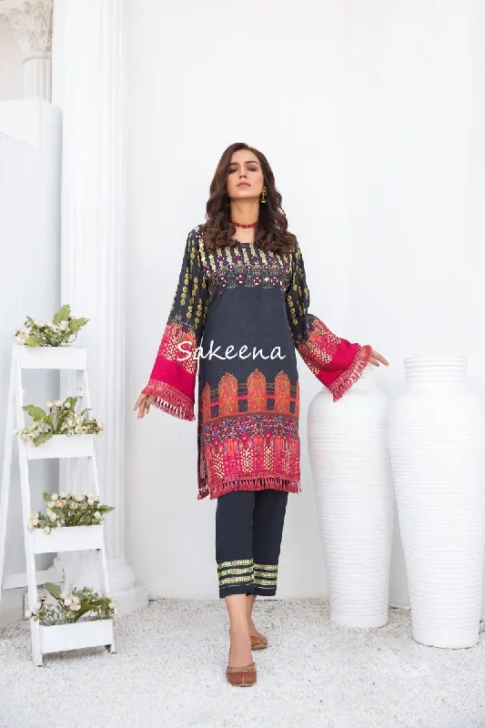Winter Ready to Wear Kurta by Sakeena Hasan 02 Sleeveless unclassified dresses